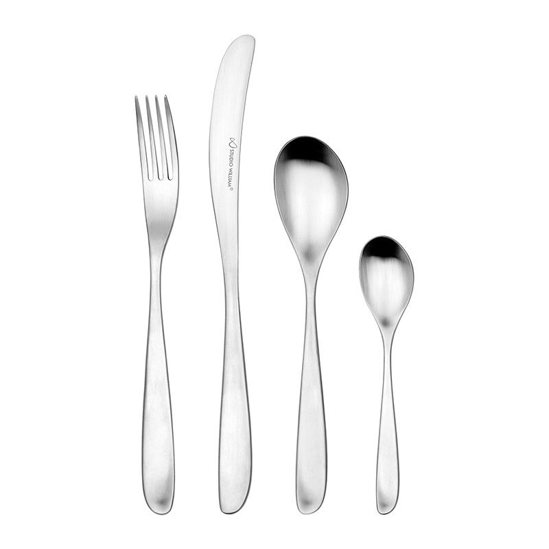 Olive 24 Piece Cutlery Set, Satin Finish-2