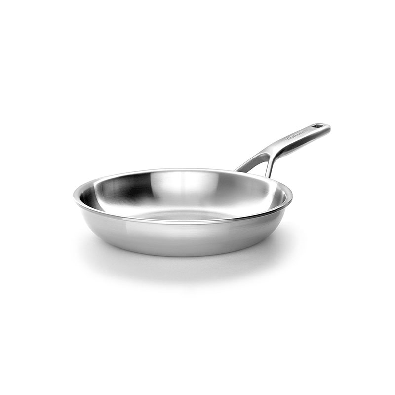 MultiPly Stainless Steel Open Frying Pan, 20cm, Silver-0