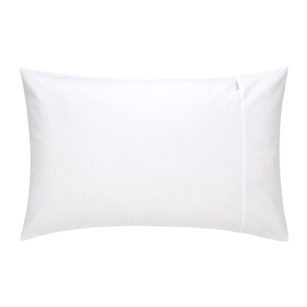 500TC Cotton Sateen Pair of housewife pillowcases, 50 x 75cm, Snow-0