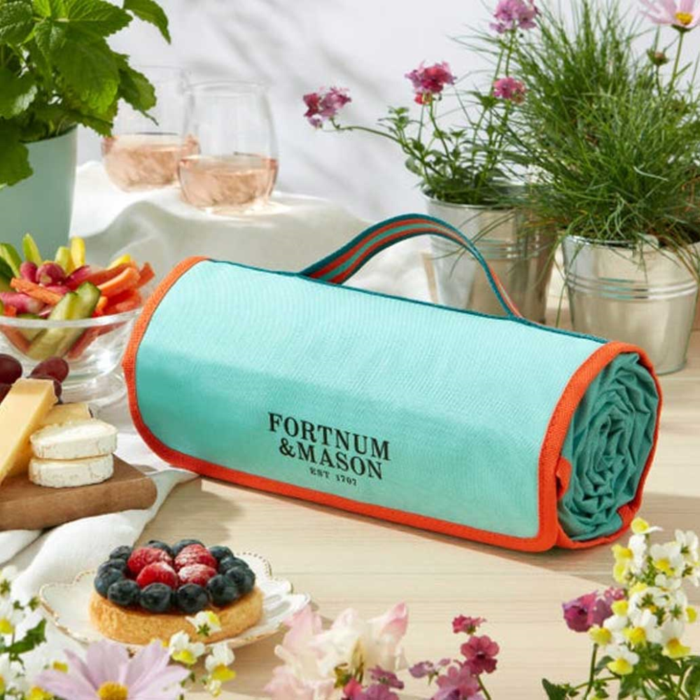 Fortnum's Picnic Mat, 145cm x 130cm, Eau de Nil-0