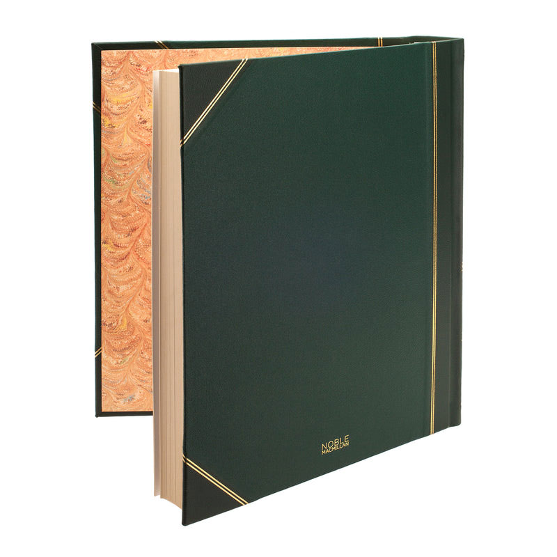 Original Portrait Half Bound Photo Album, 24 x 31cm, Green-0