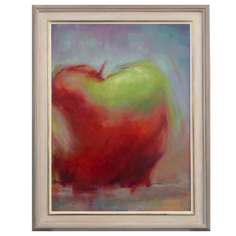 Juicy Framed Oil Painting on Board, 76 x 94cm, Red-0