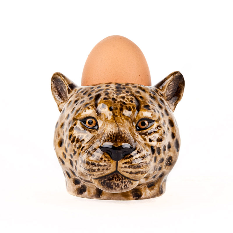 Leopard Egg Cup, H7.5cm, Orange-0