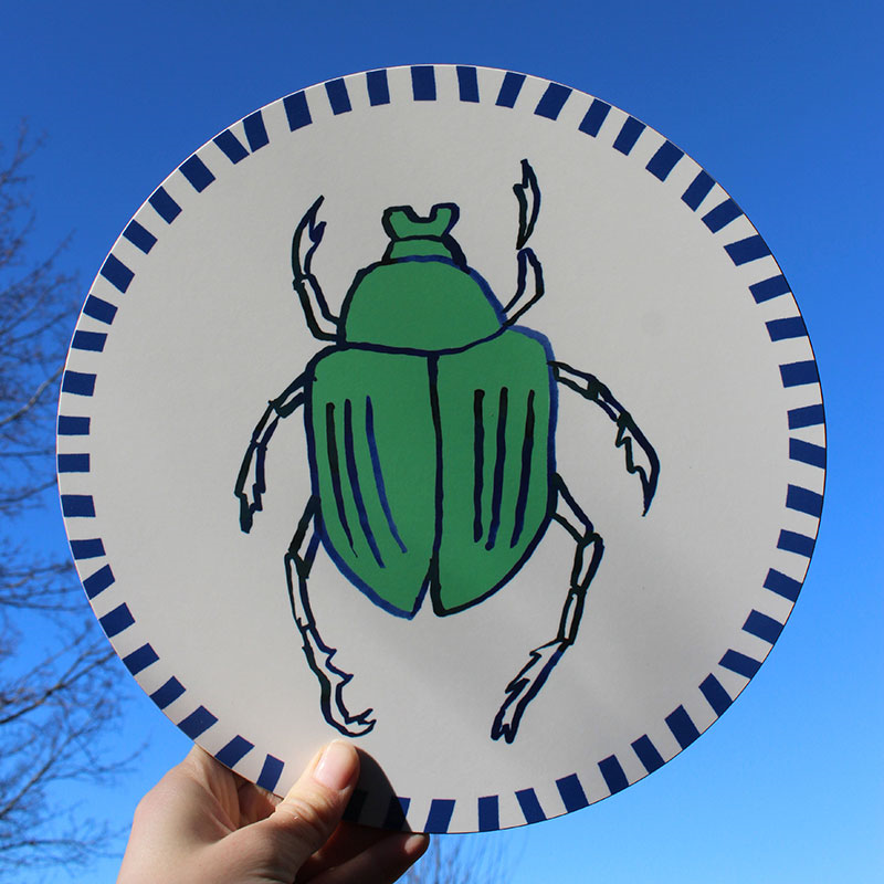 Beetle Placemat, D28cm, Multi-2