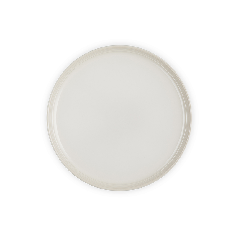 Stoneware Coupe Side Plate, 22cm, Meringue-1