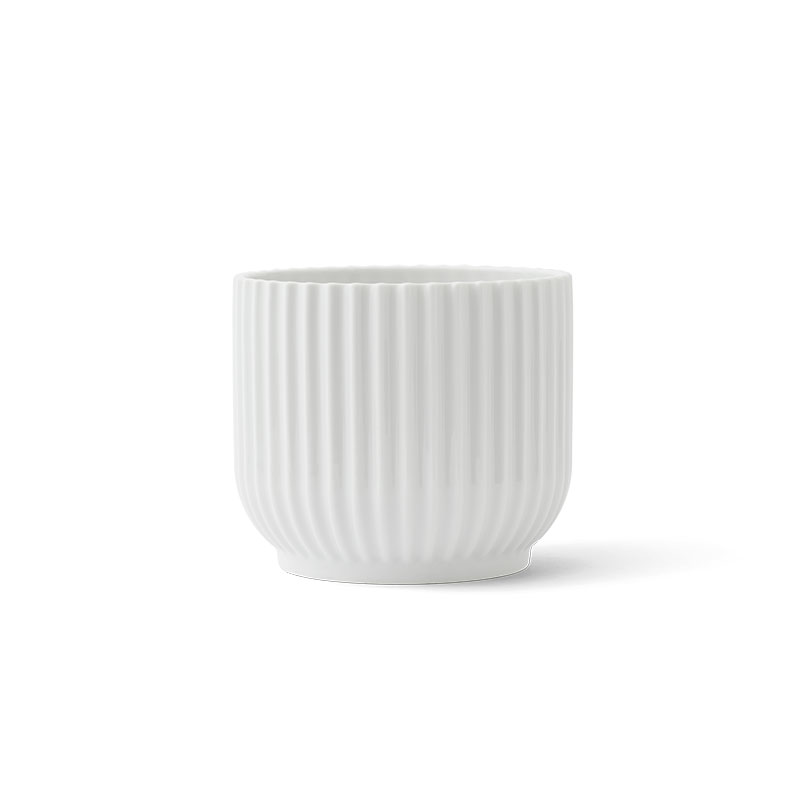 Lyngby Flowerpot, H13 x D14.5cm, White-0