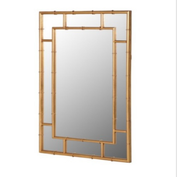 Mirror, Bamboo Design, Gold 100cm x 70cm-0