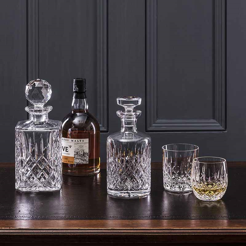 London Single Malt Round Spirit Decanter, 500ml, Clear-2