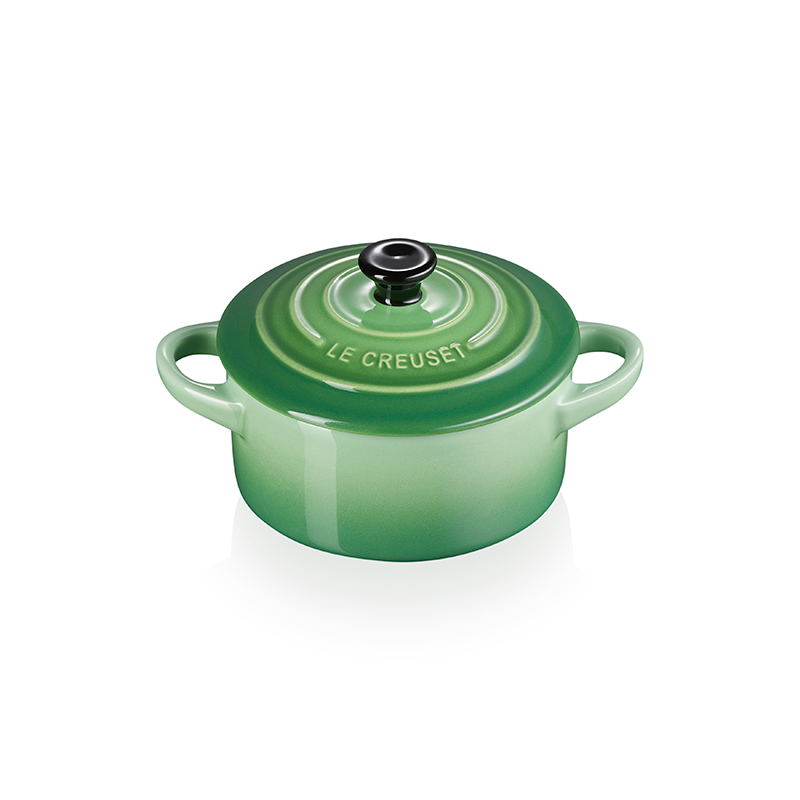 Stoneware Petite Round Casserole, 10cm, Bamboo Green-0