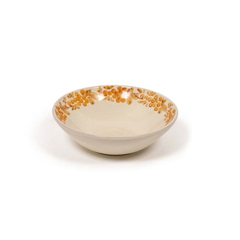 Vine Bowl, D23cm, Tan and Mustard-0