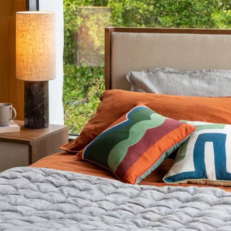 Velvet Double / King Quilt, Grey-0