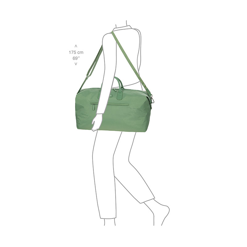 Positano Soft Holdall, H32 x L55 x W20cm, Sage Green-4