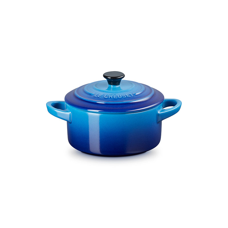 Stoneware Petite Round Casserole, 10cm, Azure-3