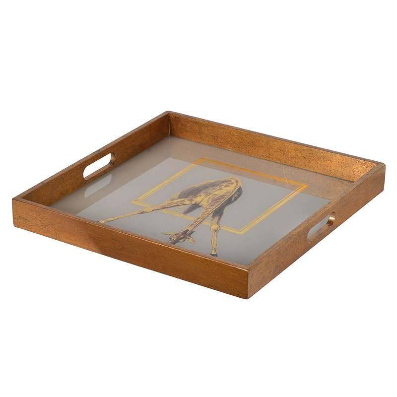 Giraffe Square tray, 40 x 40cm-0