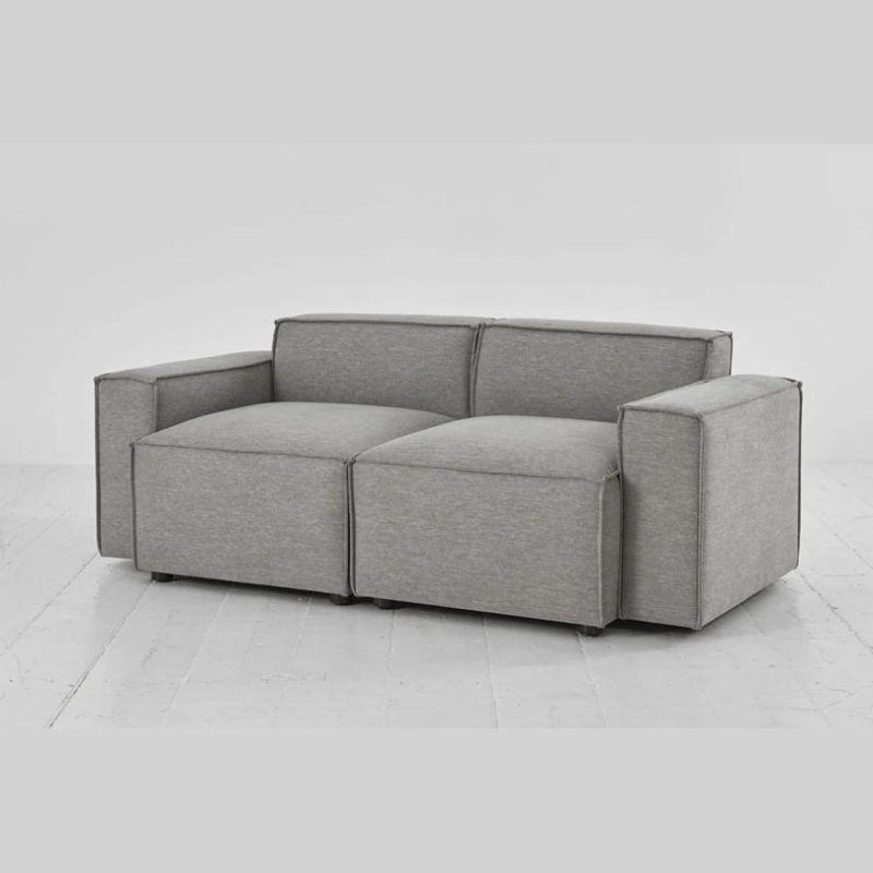 Model 03 2 Seater Linen Sofa, Shadow-2