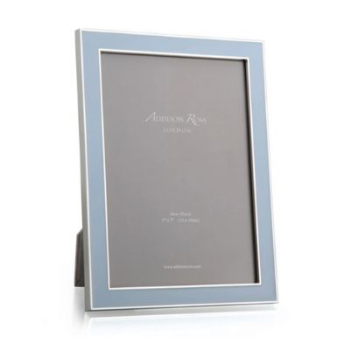 Photo Frame, Enamel & Silver, Powder Blue, 4 x 6"-0