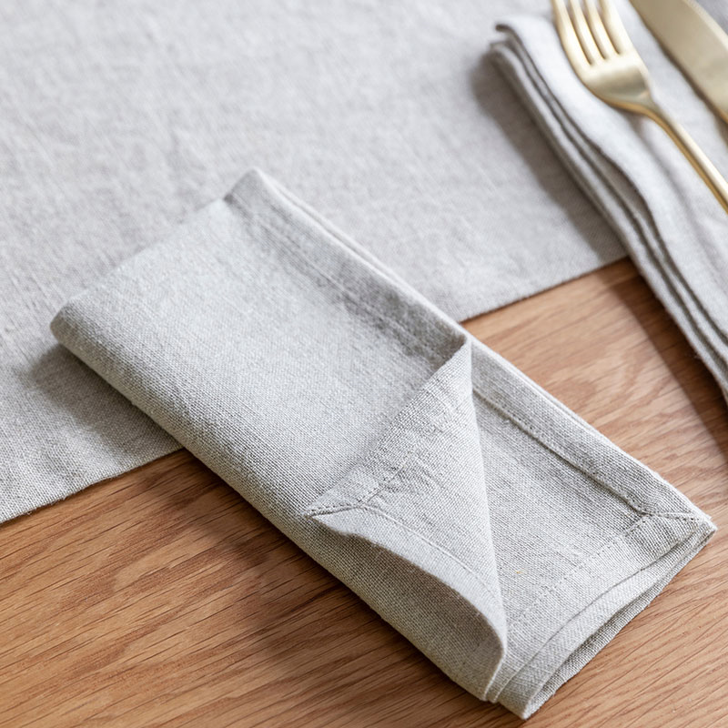 Classic Set of 4 Napkins, 40 x 40cm, Natural-2