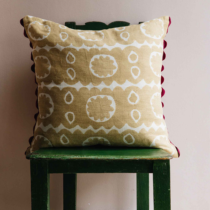 Osborne Cushion, 57 x 57cm, Gold-1