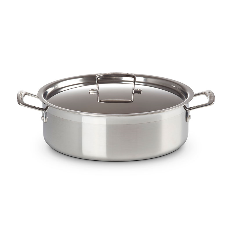 Classic 3-ply Sauteuse, 28cm, Stainless Steel-1