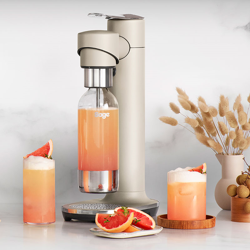 The InFizz Fusion Sparkling Drink Maker, Almond Nougat-0