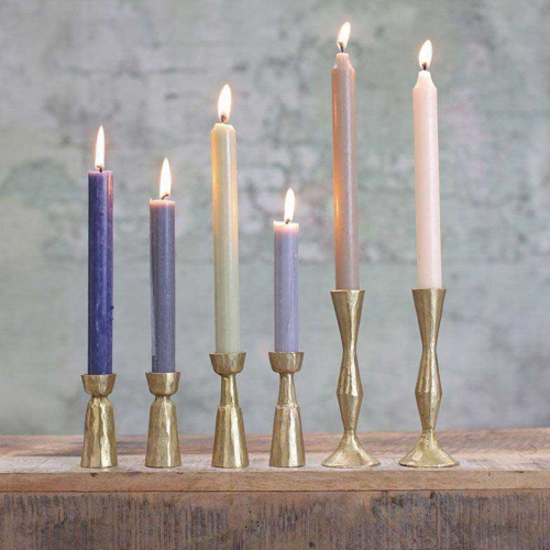 Jahi Candlestick H9cm, Brushed Gold-0