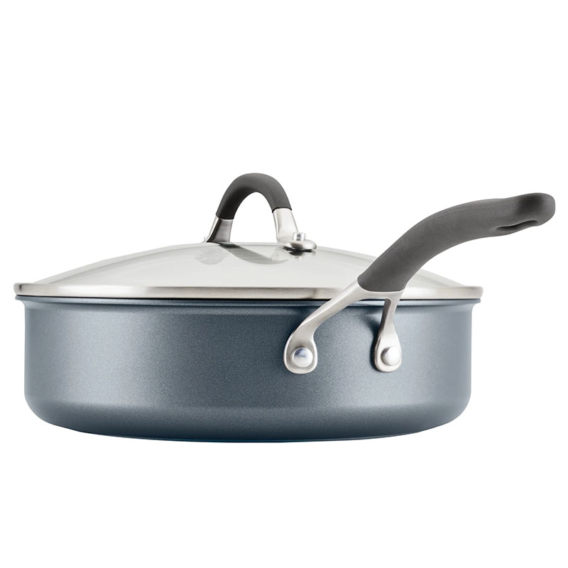 A1 Non-Stick Saute Pan with Lid, Grey-1