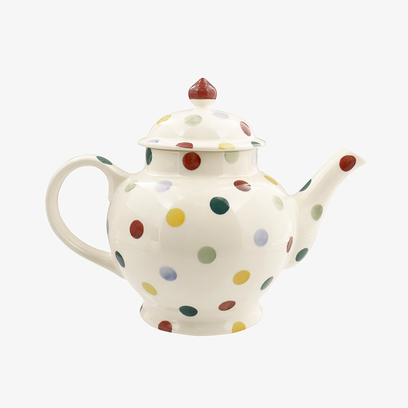 Polka Dot Teapot, 1.6l, Cream-3