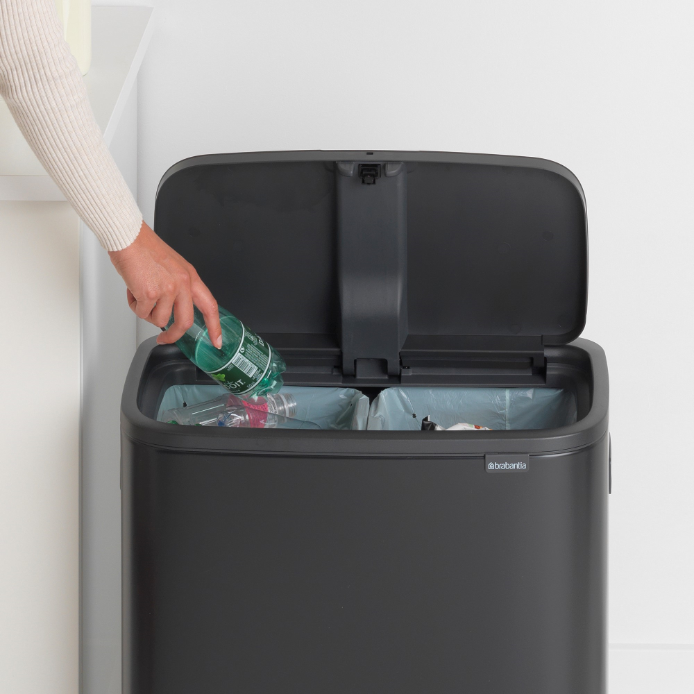 Bo Touch bin, 30 litre, Matt Black-2