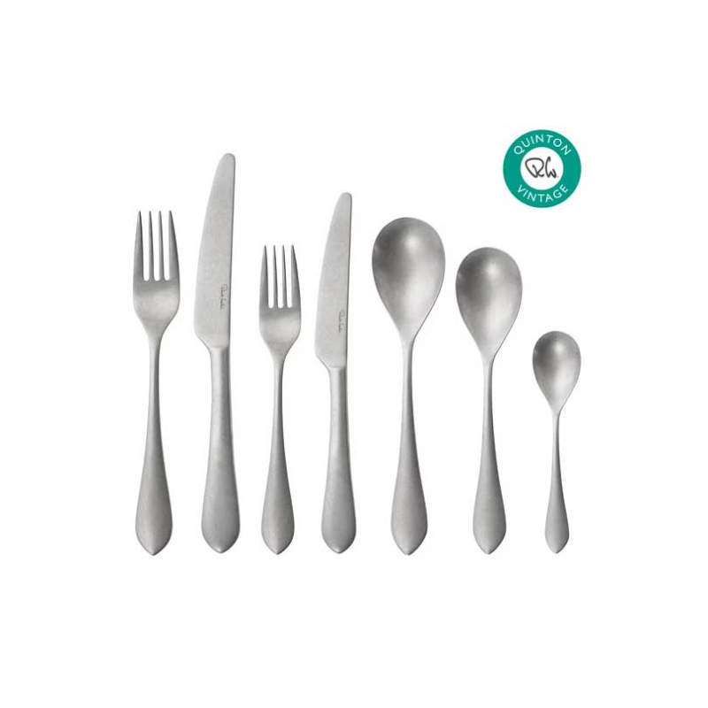 Quinton Vintage 42 Piece Cutlery Set, Stainless Steel-0