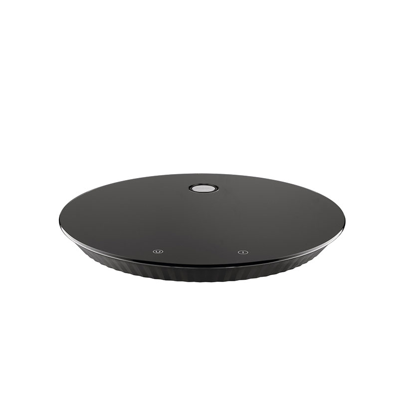 Plisse Kitchen Scales, D27.5cm, Black-0