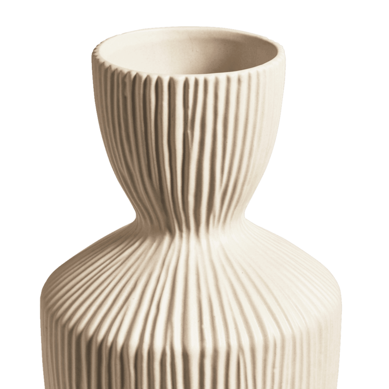 Crispa Vase, H15cm, Off White-2