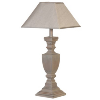 Lamp & Shade, Classical, Grey Wash, 55cm-0