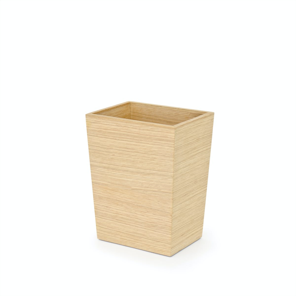 280 Mezza Rectangular bin, H28 x W22 x D16.5cm, Oak-0