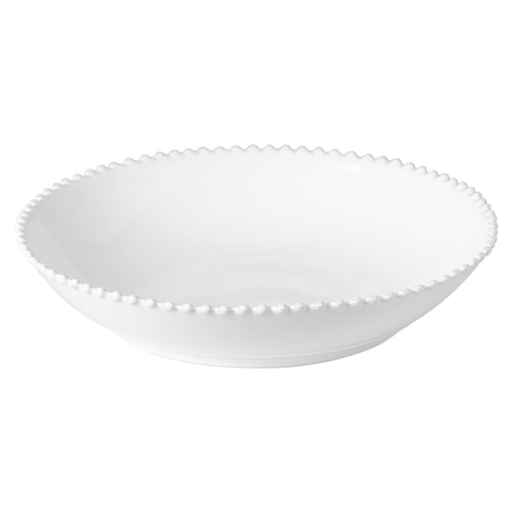 Pearl Set of 6 pasta plates, 23cm, White-0