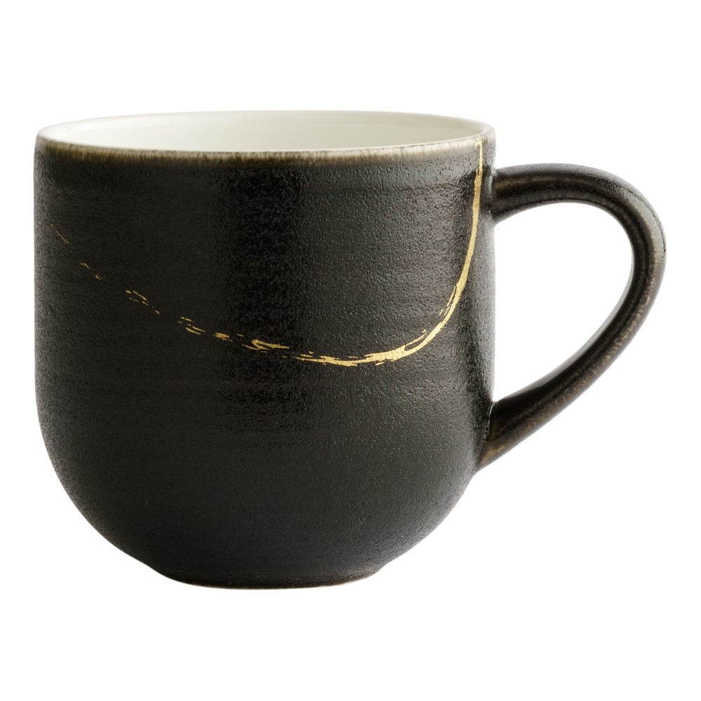 Sketch - Charcoal Mug, 34cl, Black/Gold-0