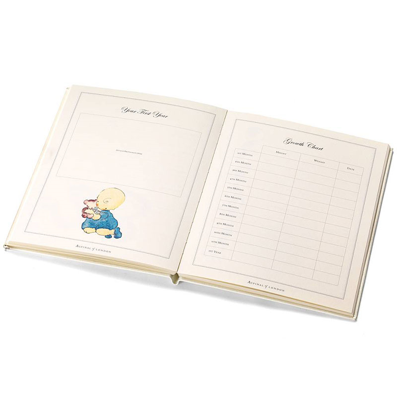 Deluxe Baby Record Book, H26.5 x W21.5cm, Ivory-6