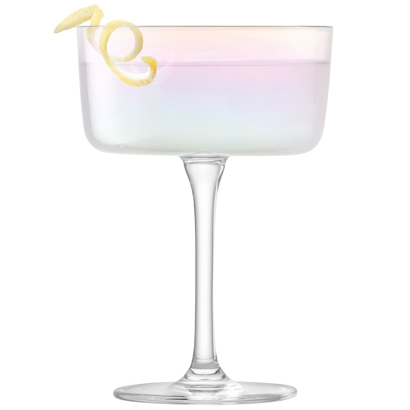 Iridescence Set of 2 Champagne/Cocktail Glasses, 230ml, Mother of Pearl-3