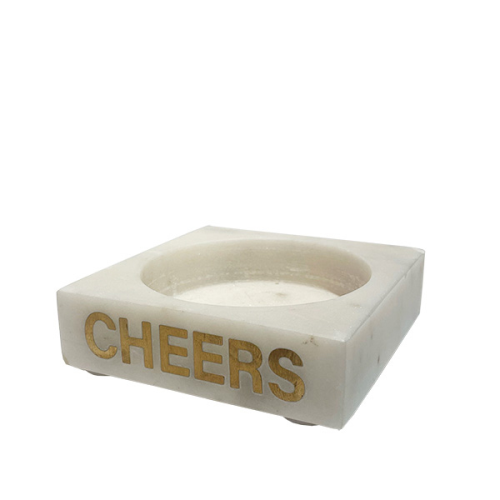 Cheers Bottle Holder, L12.5x W12.5 x H3.5cm, White-1