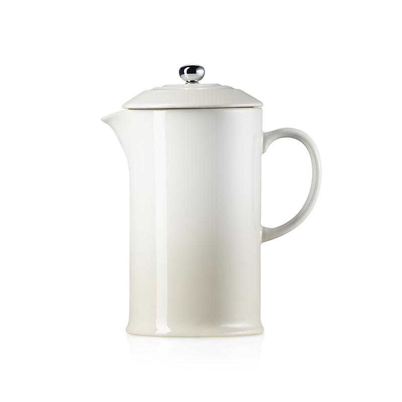 Stoneware Cafetiere, 1 litre, Meringue-2