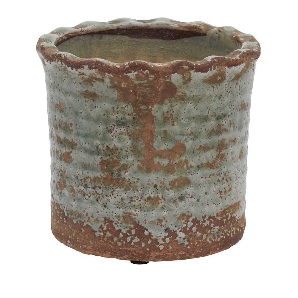 Broseley Small pot, H16 x Dia18cm, Moss-1