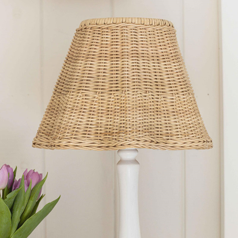 Wave Rattan Lampshade, Natural-2