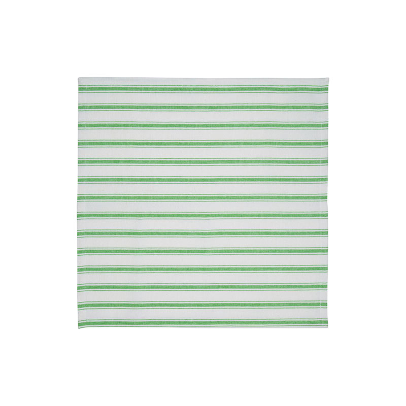 Stripe Set of 6 Napkins, W45 x L45cm, Lush Green-4