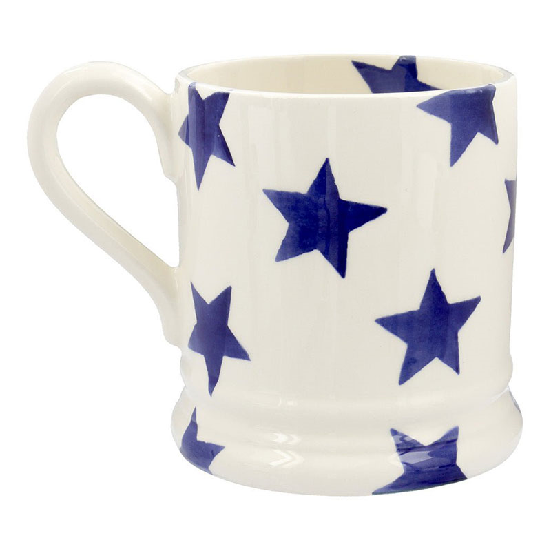 Blue Star Mug, 300ml, Cream-3