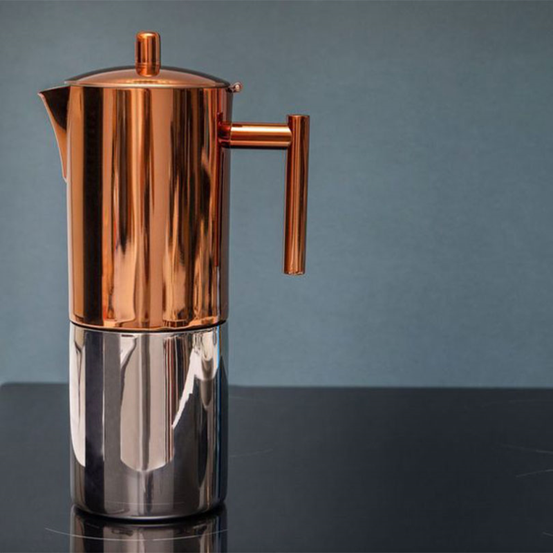 Espresso Coffee Maker, 600ml, Copper Effect-0