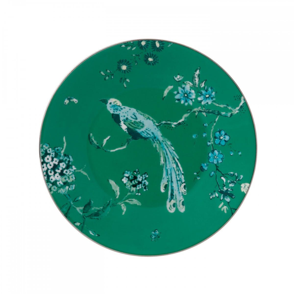 Chinoiserie Green Plate, 18cm-0