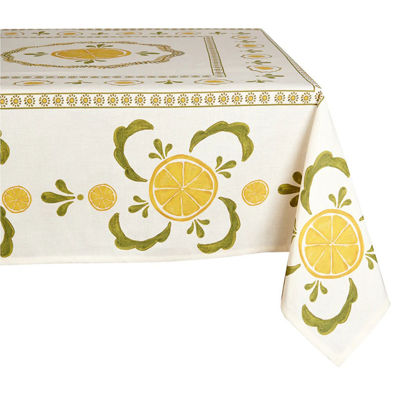 Bell Hutley Tablecloth, 138 x 260cm, Lemon-1