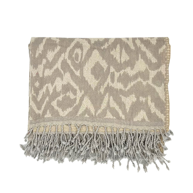 Ikat Throw, 140 x 210cm, Taupe-0