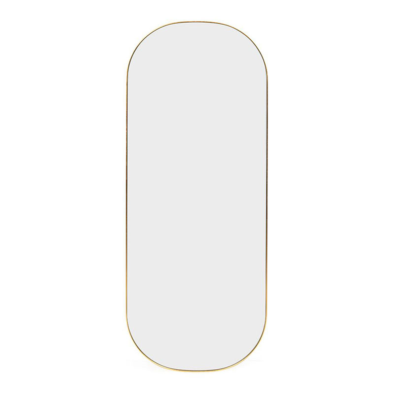 Fine Edge Edge Oval Mirror, H100 x W40cm, Gold-0