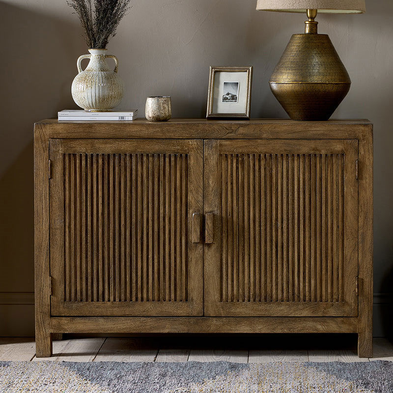 Yasha Mango Wood Sideboard, 85 x 122cm, Natural-0