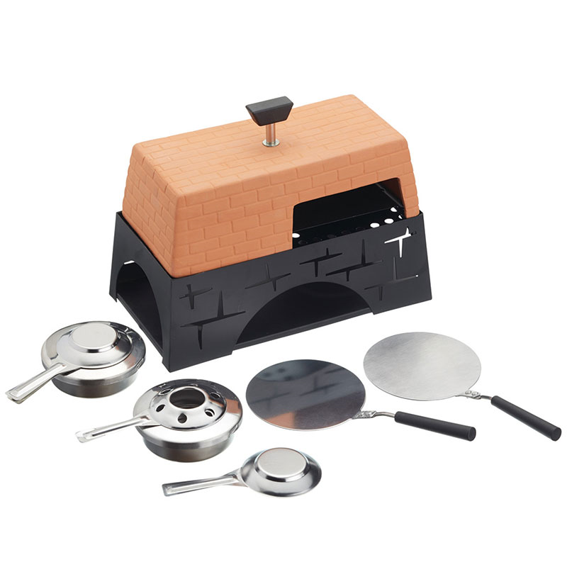 Mini Tabletop Pizza Oven, Terracotta-3